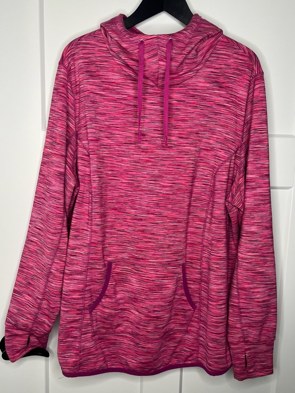 exertek Pink Space-Dye Pullover Hoodie plus size 3X